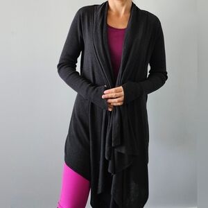 Lululemon Women's Universal Wrap Open Front Cardigan Charcoal Size M
